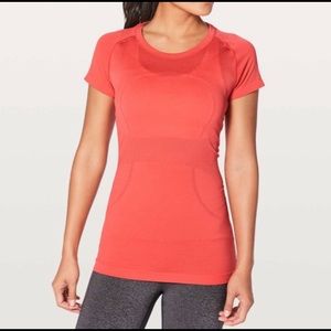 Lululemon Swiftly Tech Short Sleeve Crew: Orange